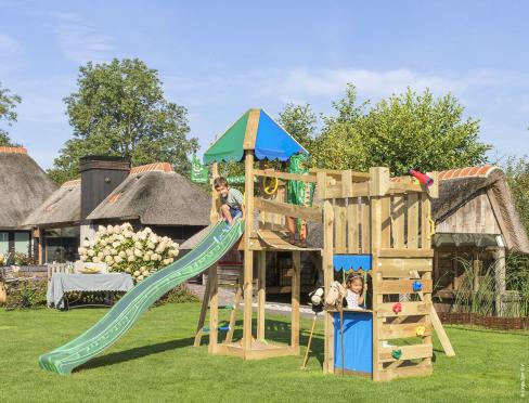 Jungle Explorer | Spielturm aus Holz mit Schaukel