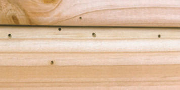 Rough spots can appear on the timber
