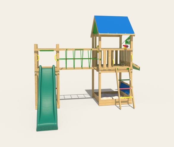 Spielturme mit Hängebrücke